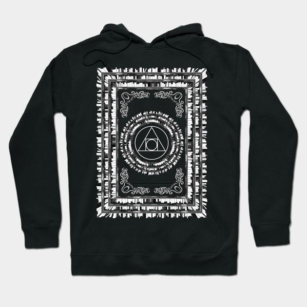 The Philosopher's Stone - Symbol of Alchemy (Bookcase Design) Hoodie by Occult Designs